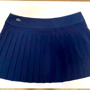Women’s Lacoste Navy tennis skirt